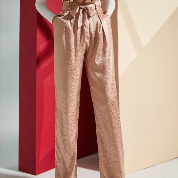 Classy champagne two piece pants set - Picture 7 of 8